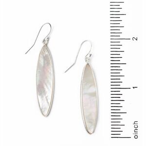 Anne Vaughan Designs Mother Of Pearl Silver Earrings